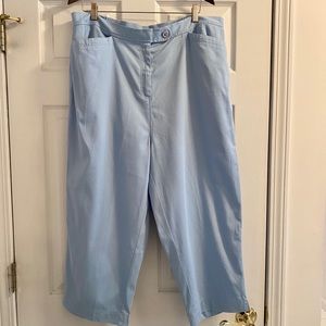 NEW-Ladies Crop Cotton Pants - Size 1x